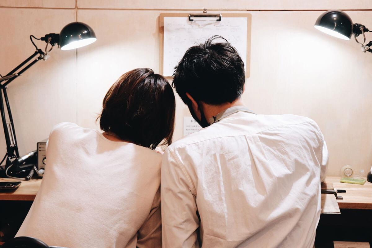 カップル 指輪作り 糸島