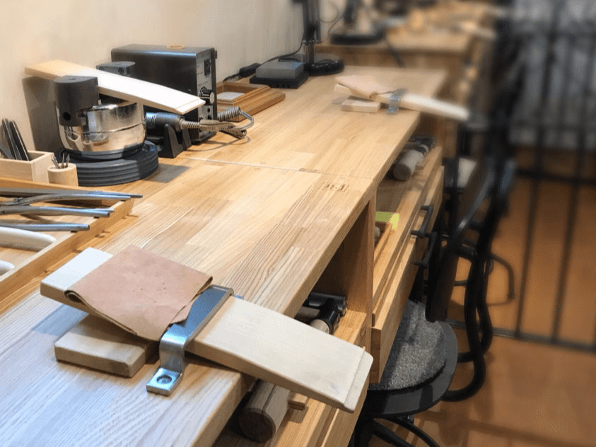 工房内の様子 ジュエリー