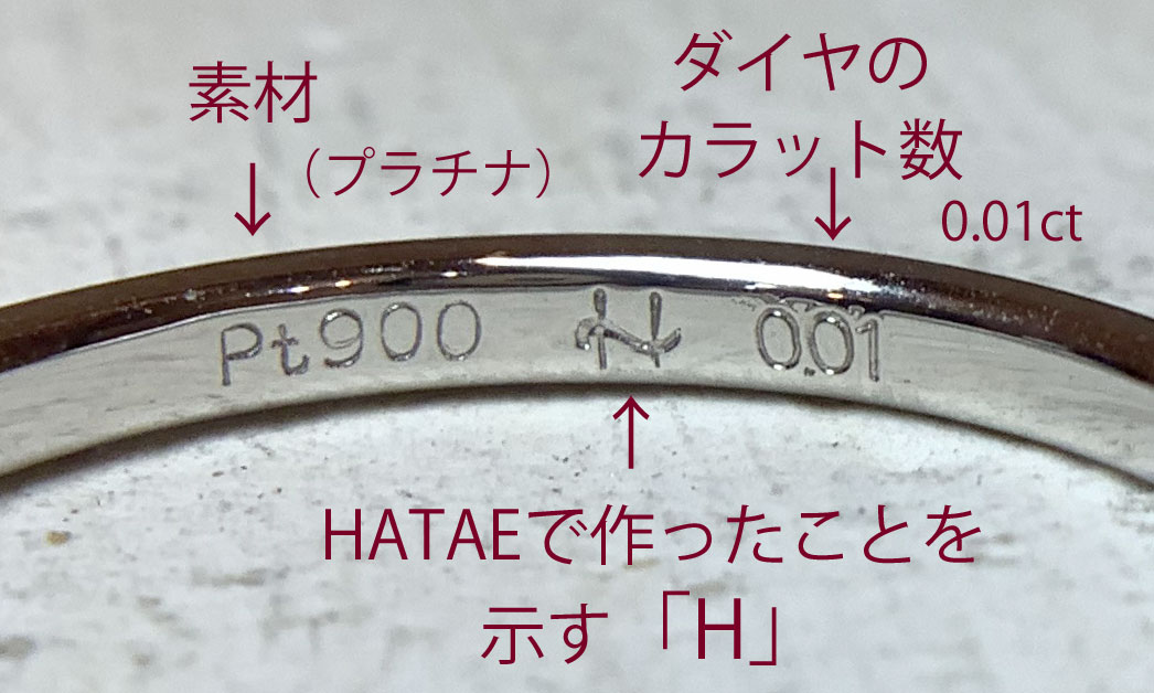 指輪に刻印を自分で入れる