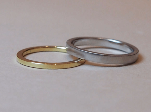 マリッジリング つや消し